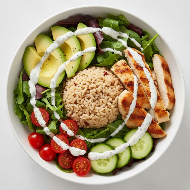 Chicken Avocado Ranch Lunch Bowl