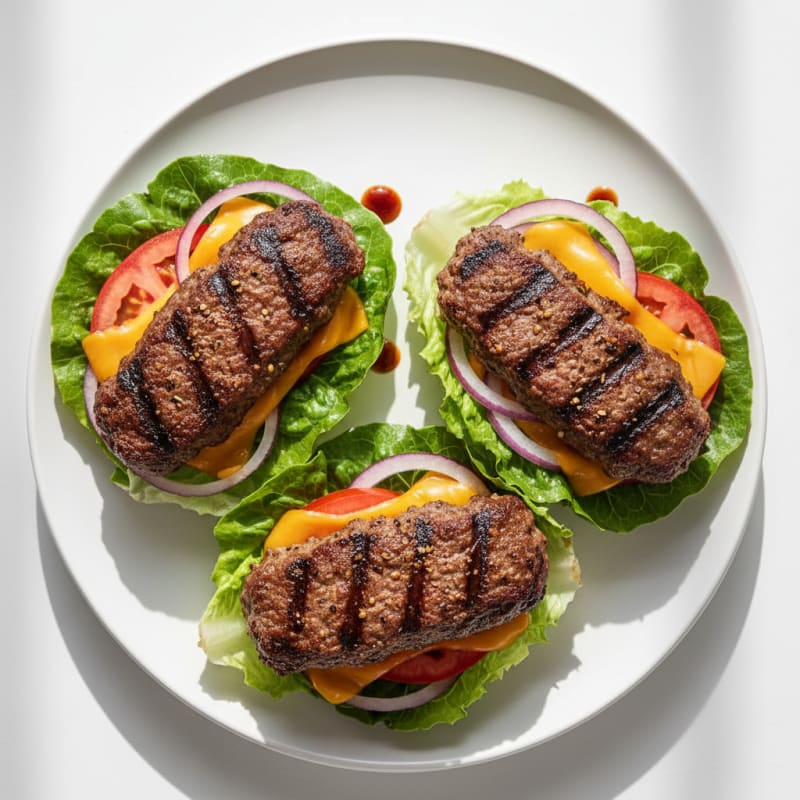 Smoky Grilled Beef & Cheddar Burgers