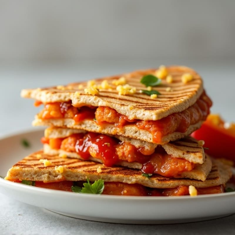 Grilled BBQ Chicken Sweet Potato Quesadilla