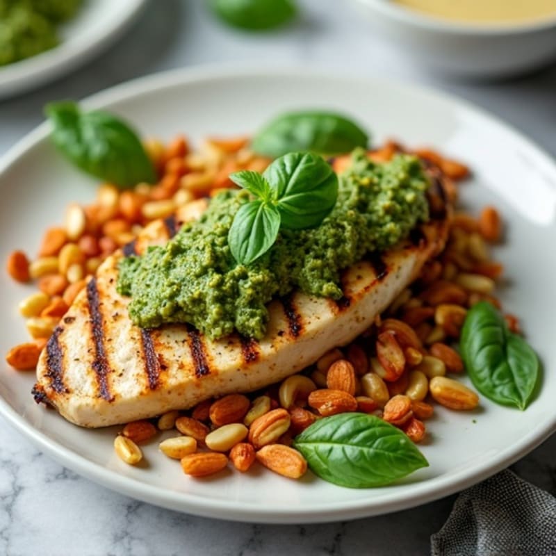 Crispy Grilled Turkey Pesto