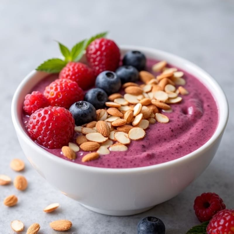 Creamy Berry Protein Smoothie Bowl