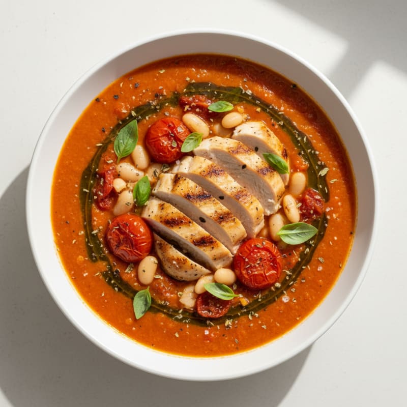 Creamy Roasted Tomato Basil Soup