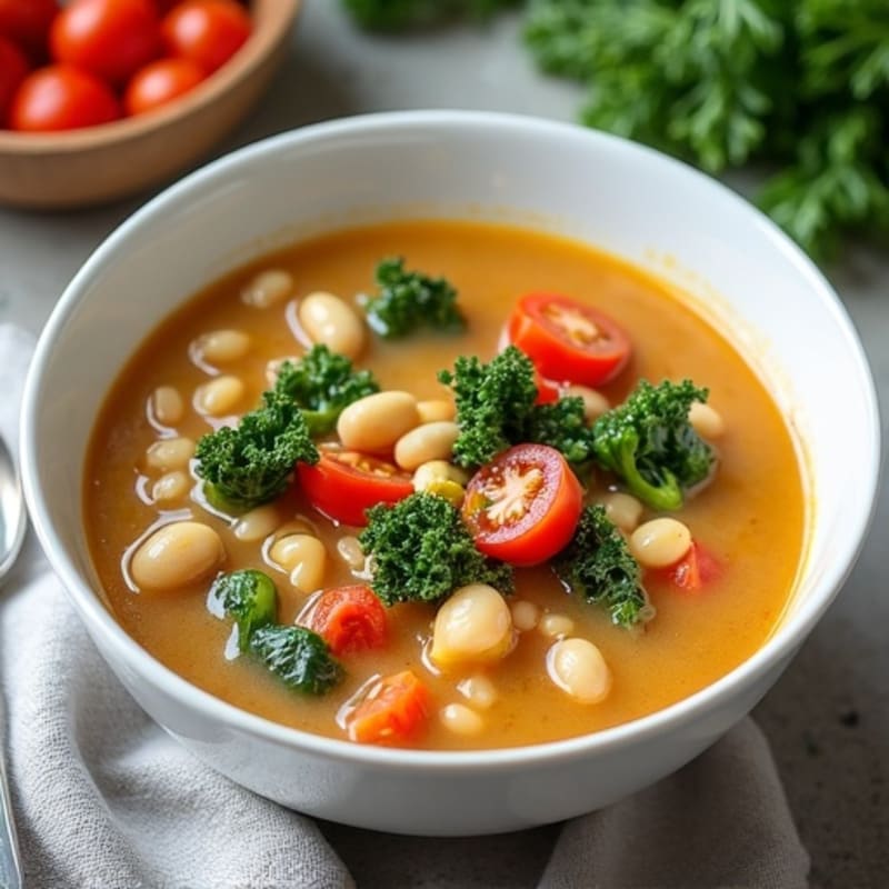 Creamy Tuscan Kale and White Bean Soup