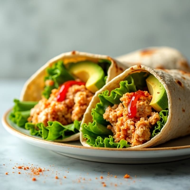 Fresh Spicy Tuna Wraps