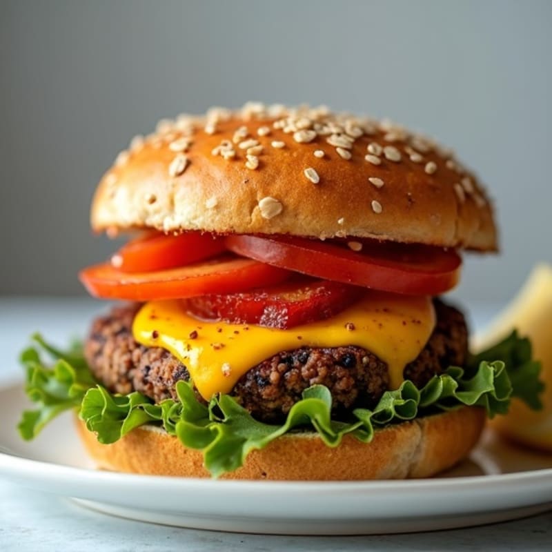 Smoky Southwest Black Bean Quinoa Burgers