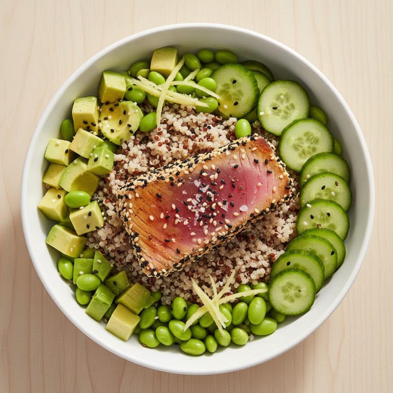 Seared Tuna Quinoa Power Bowl