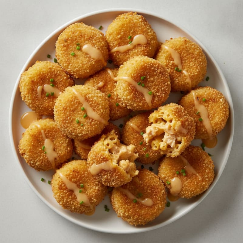 Golden Macaroni and Cheese Bites
