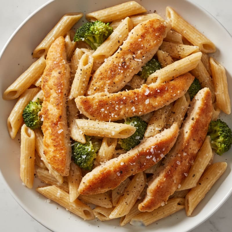 Garlic Parmesan Chicken Alfredo Pasta