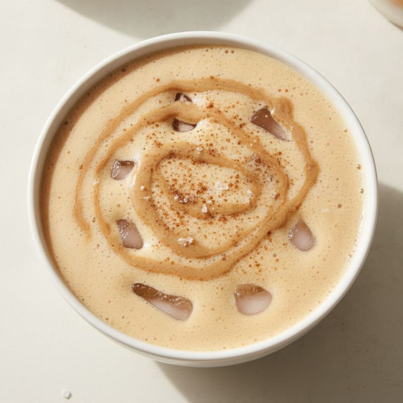 High-Protein Iced Vanilla Bean Latte