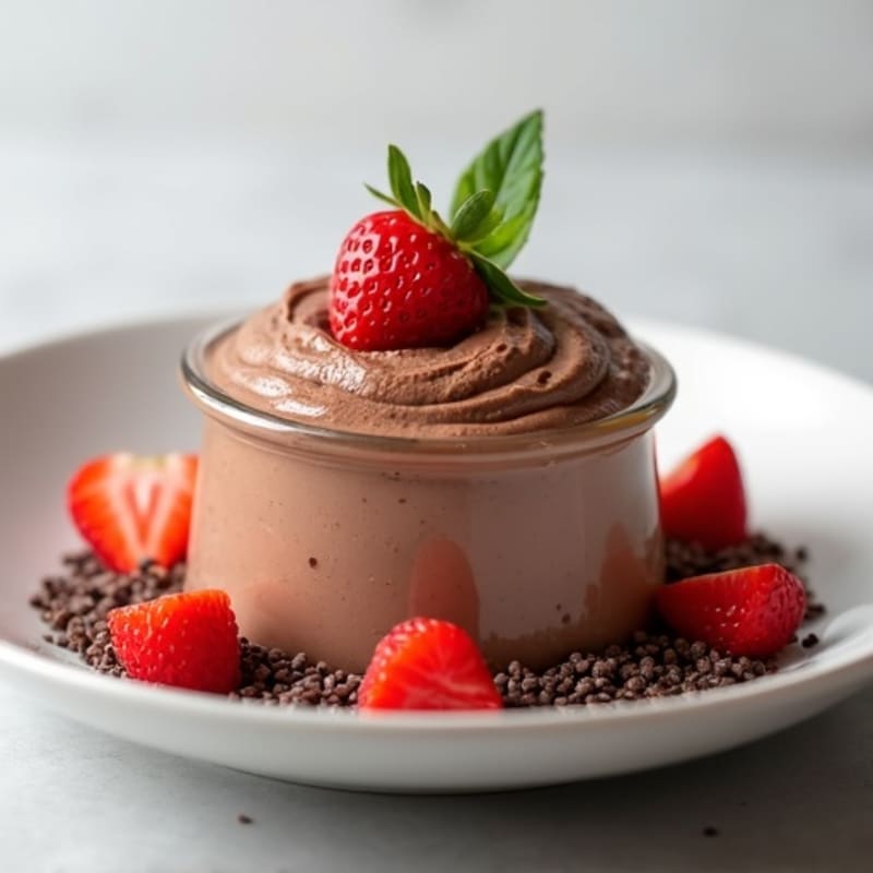 Silky Chocolate Protein Mousse with Greek Yogurt
