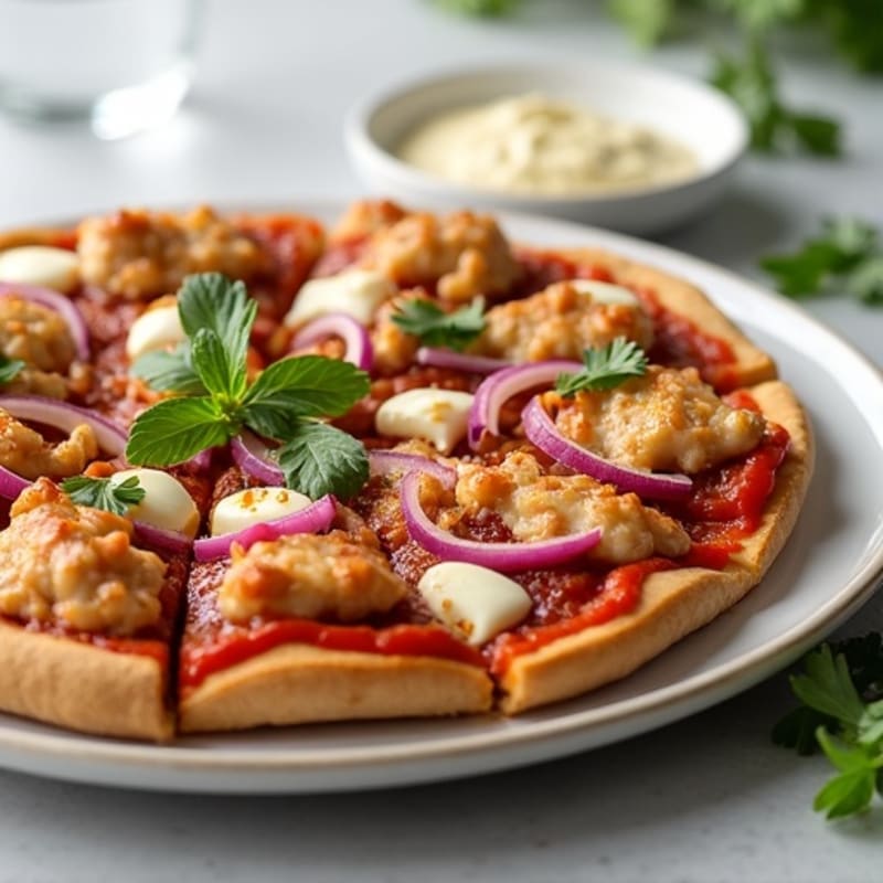 High-Protein BBQ Chicken Pizza