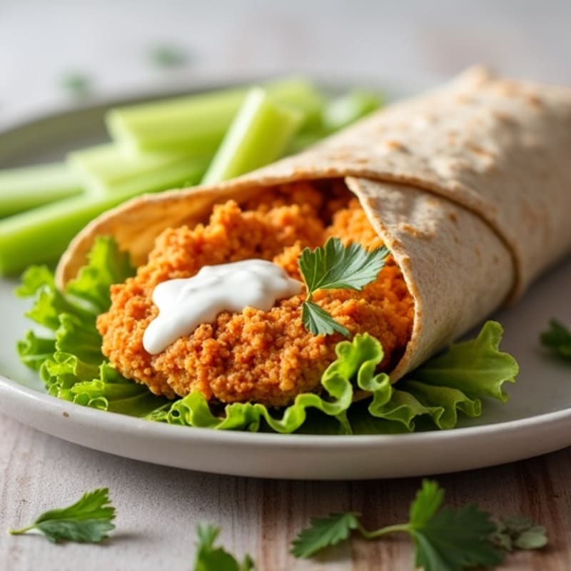 Crispy Buffalo Ranch Chicken Wrap