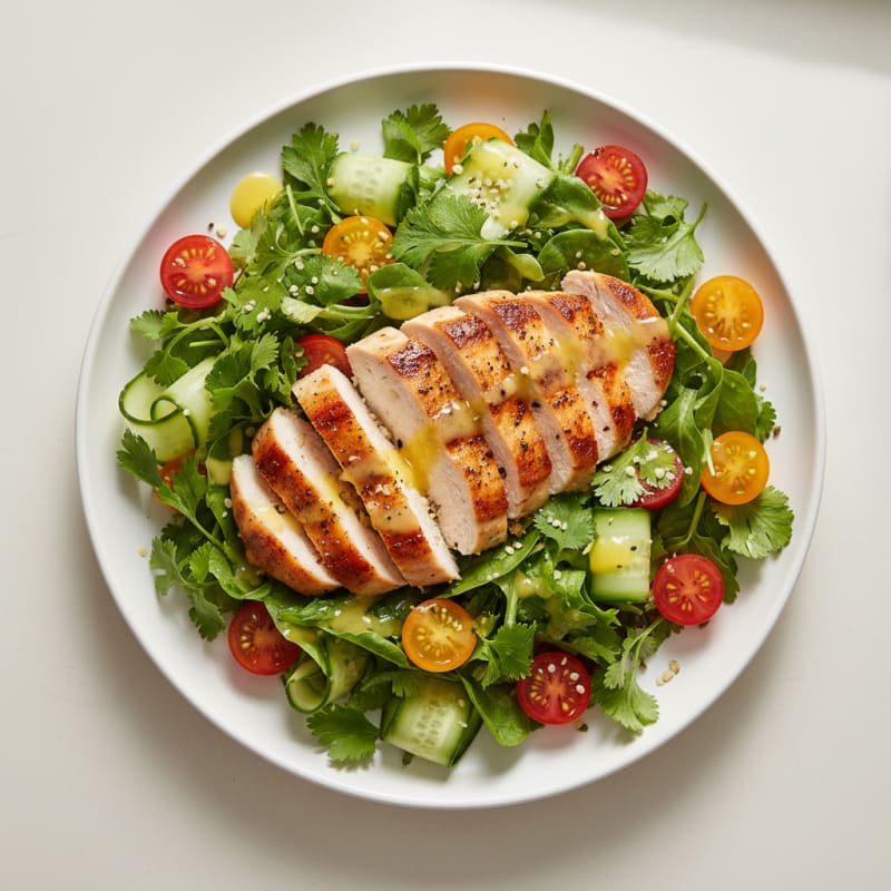 Garden Fresh Herb Chicken Salad with Lemon Vinaigrette