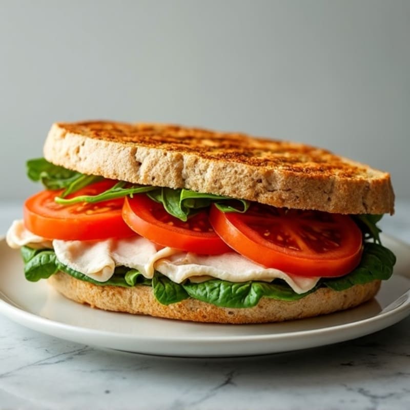 Crispy Turkey Pesto Panini