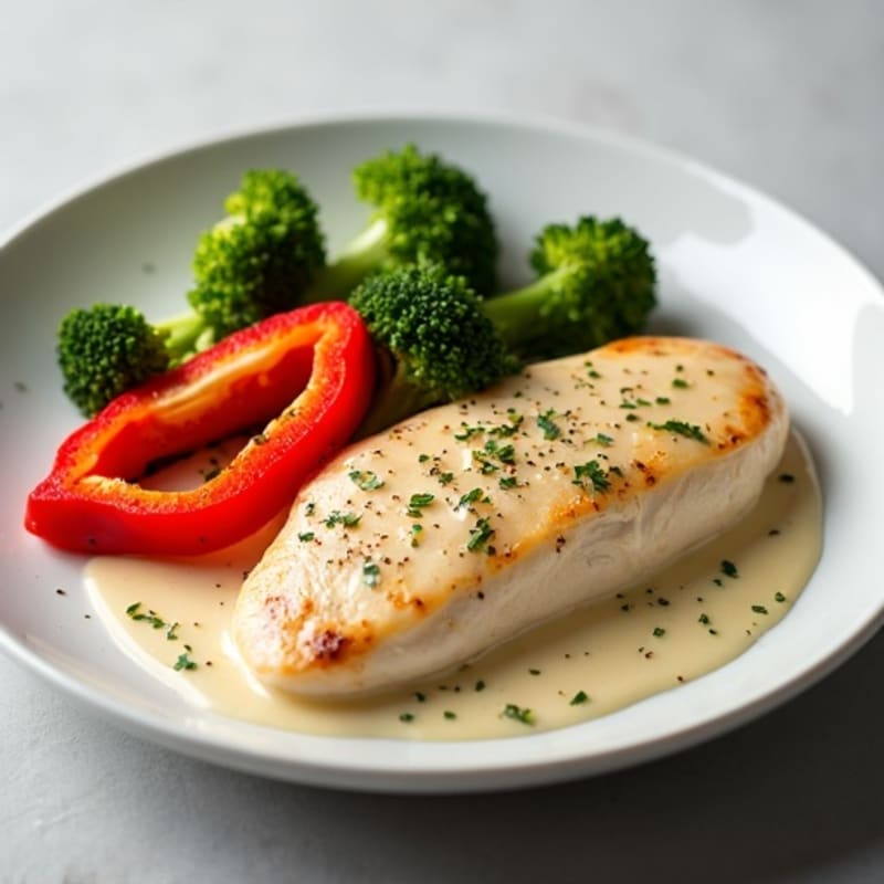 Creamy Coconut Chicken with Roasted Vegetables