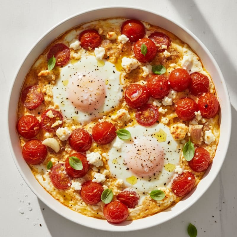 Baked Eggs with Roasted Tomatoes