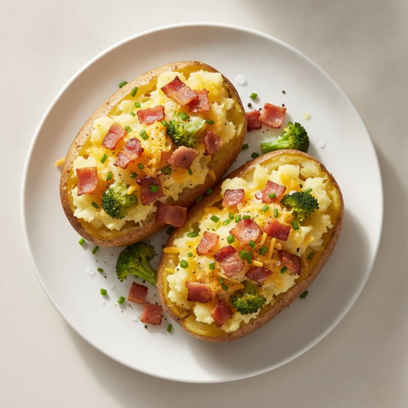 Bacon Cheddar Stuffed Potatoes