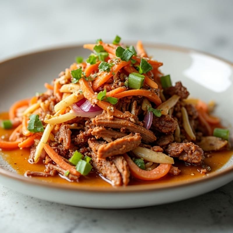 Tender Slow Cooked Pulled Pork with Crunchy Slaw
