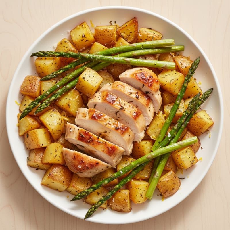 Lemon Herb Roasted Chicken with Potatoes