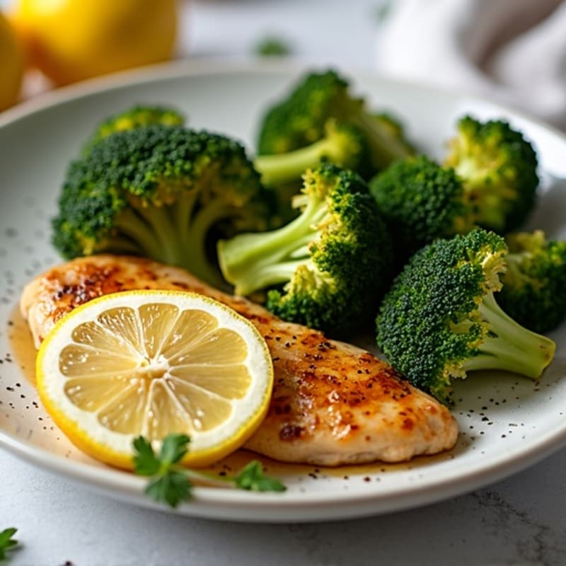 Sheet Pan Lemon Garlic Chicken and Crispy Roasted Broccoli