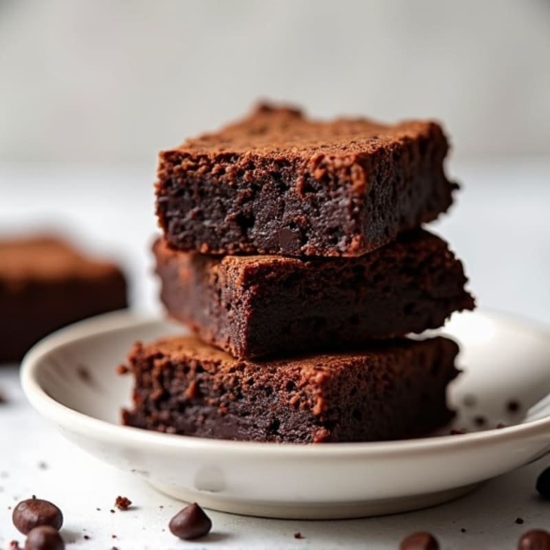 Fudgy Black Bean Protein Brownies