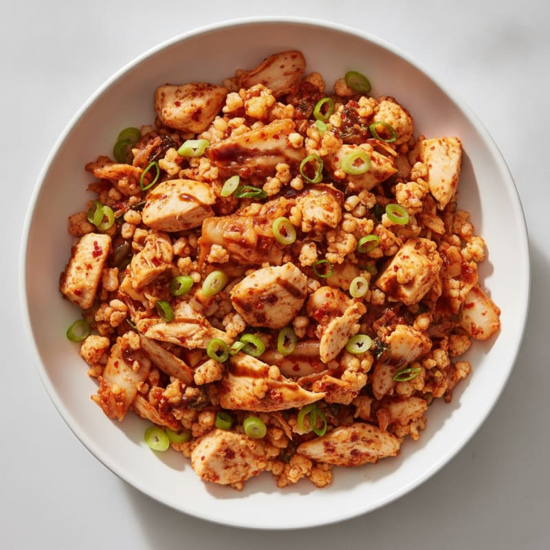 Spicy Chicken and Kimchi Bowl