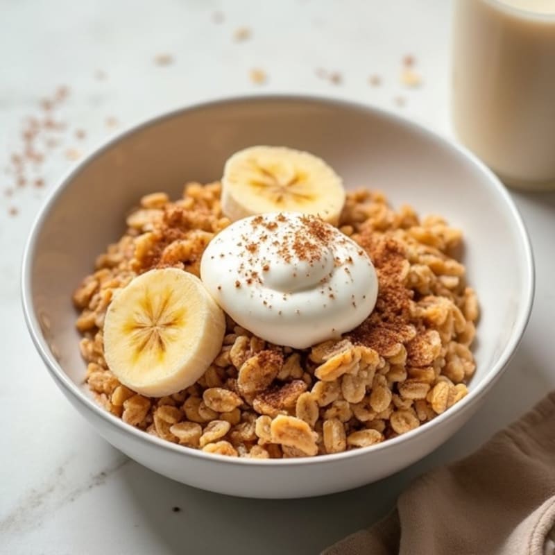 Protein-Packed Vanilla Cinnamon Oatmeal Bowl