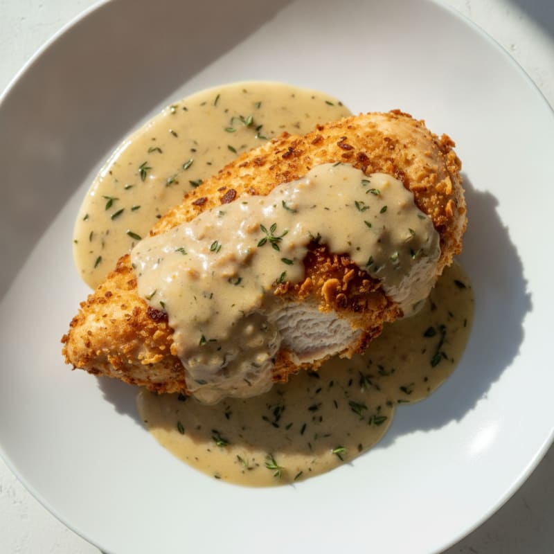 Buttermilk Fried Chicken with Creamy Gravy