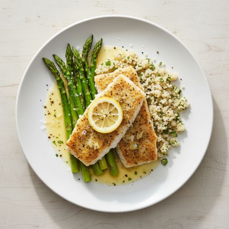 Tender Lemon-Herb Baked Cod