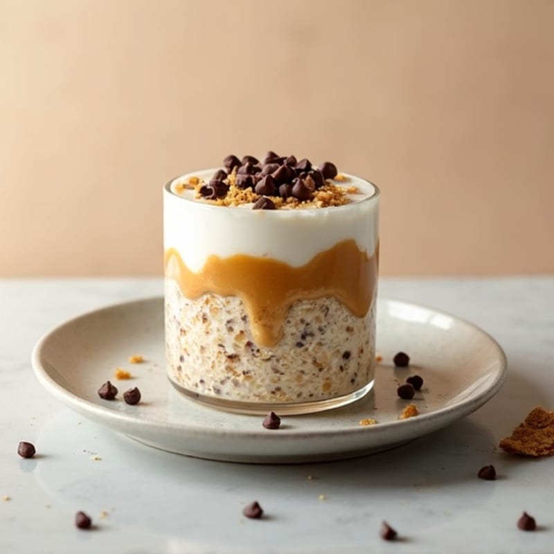 Creamy Protein-Packed Cookie Dough Overnight Oats