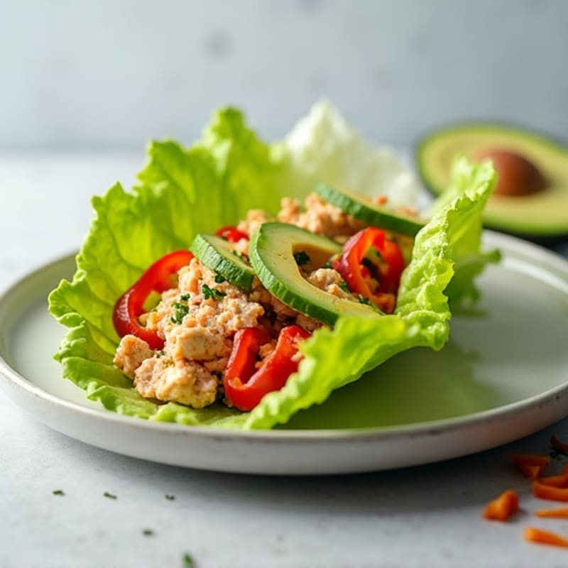 Spicy Sriracha Tuna Lettuce Wrap
