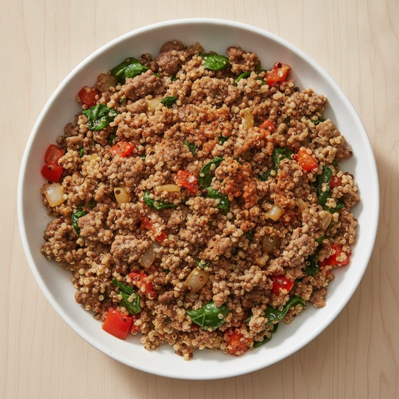 Savory Ground Beef and Quinoa Bowl