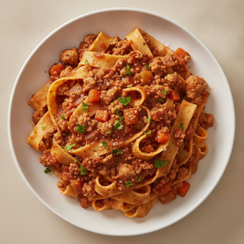 Turkey Bolognese with Pappardelle Pasta