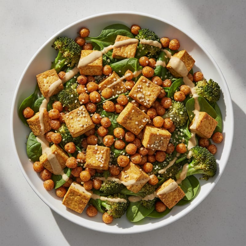 Roasted Chickpea and Veggie Buddha Bowl