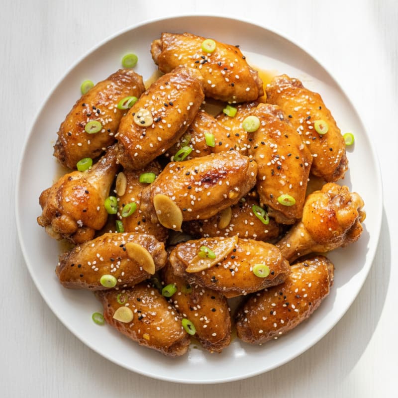 Honey-Garlic Glazed Chicken Wings