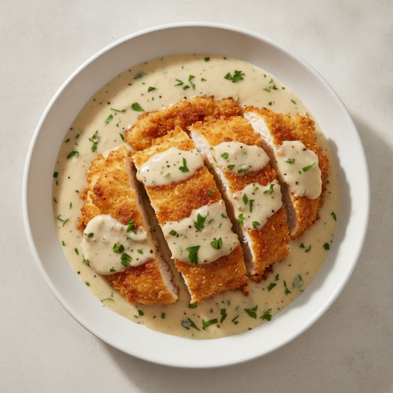 Buttermilk Fried Chicken with Creamy Gravy