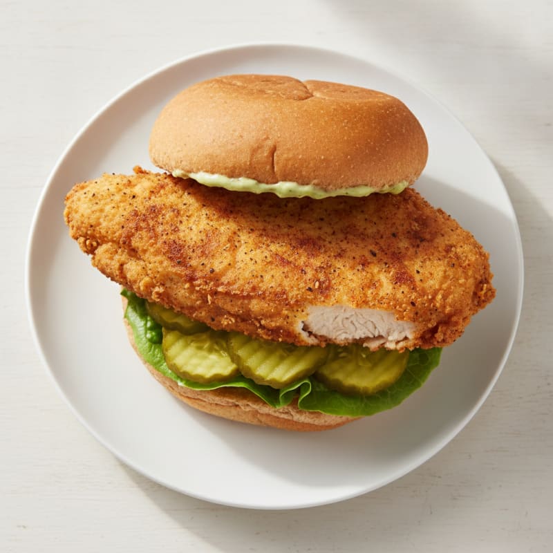 Buttermilk Fried Chicken Sandwich with Pickles