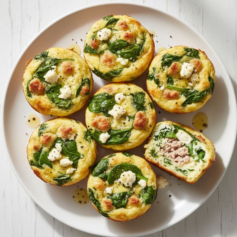 Baked Egg and Spinach Muffin Cups