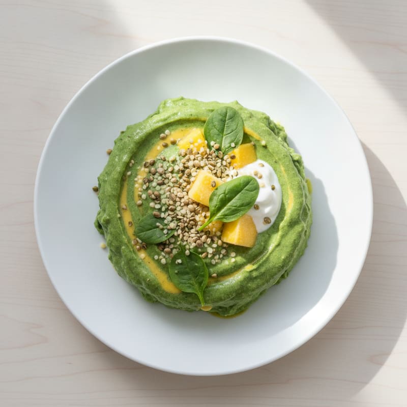Tropical Coconut Water Spinach Smoothie