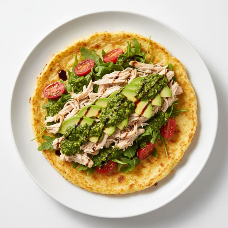 Chicken Cottage Cheese Tortilla with Chimichurri