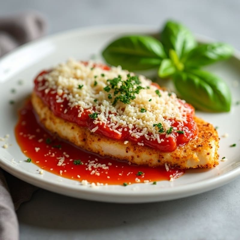 Crispy Baked Chicken Parmesan with Fresh Herbs