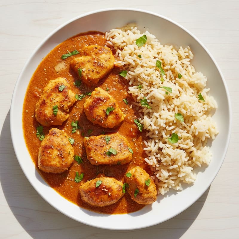 Spiced Butter Chicken with Basmati Rice
