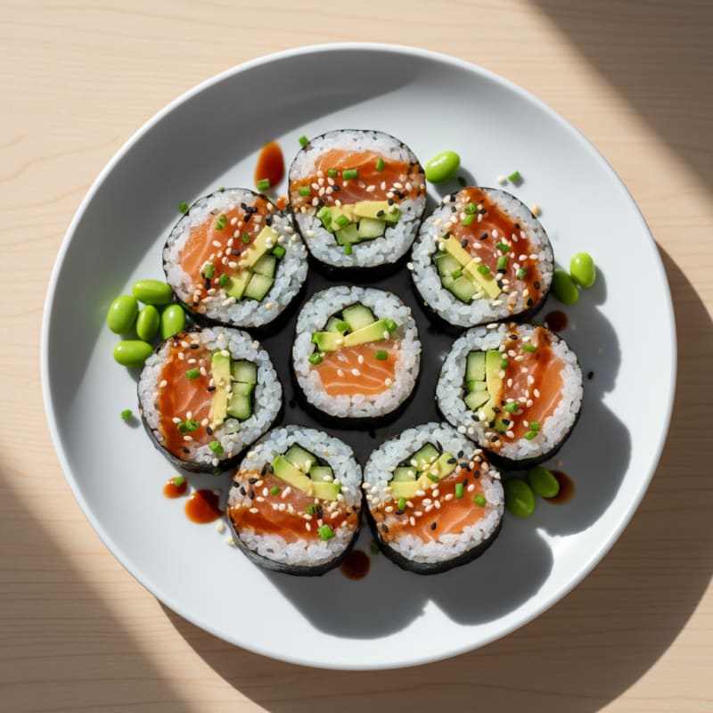 Zesty Fresh Salmon Sushi Rolls