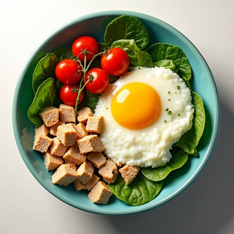 Protein-Packed Spinach and Egg White Breakfast Bowl