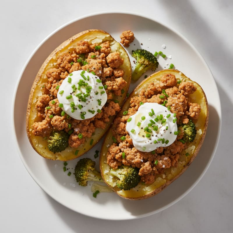 Loaded Baked Potatoes with Chives