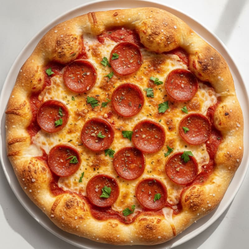 Stuffed Crust Pepperoni Pizza