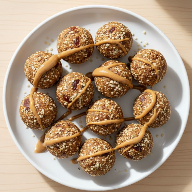Almond Butter Energy Bites with Dates
