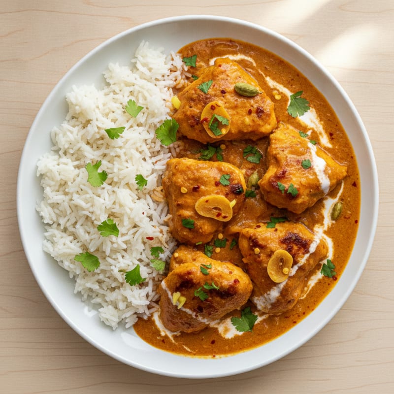 Spiced Butter Chicken with Basmati Rice