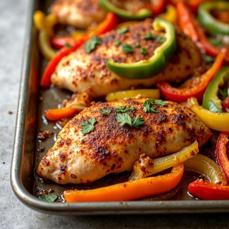 Sheet Pan Chicken Fajitas