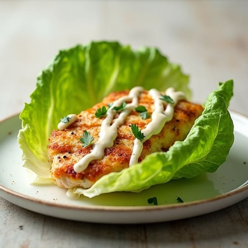 Grilled Chicken Caesar Lettuce Wrap